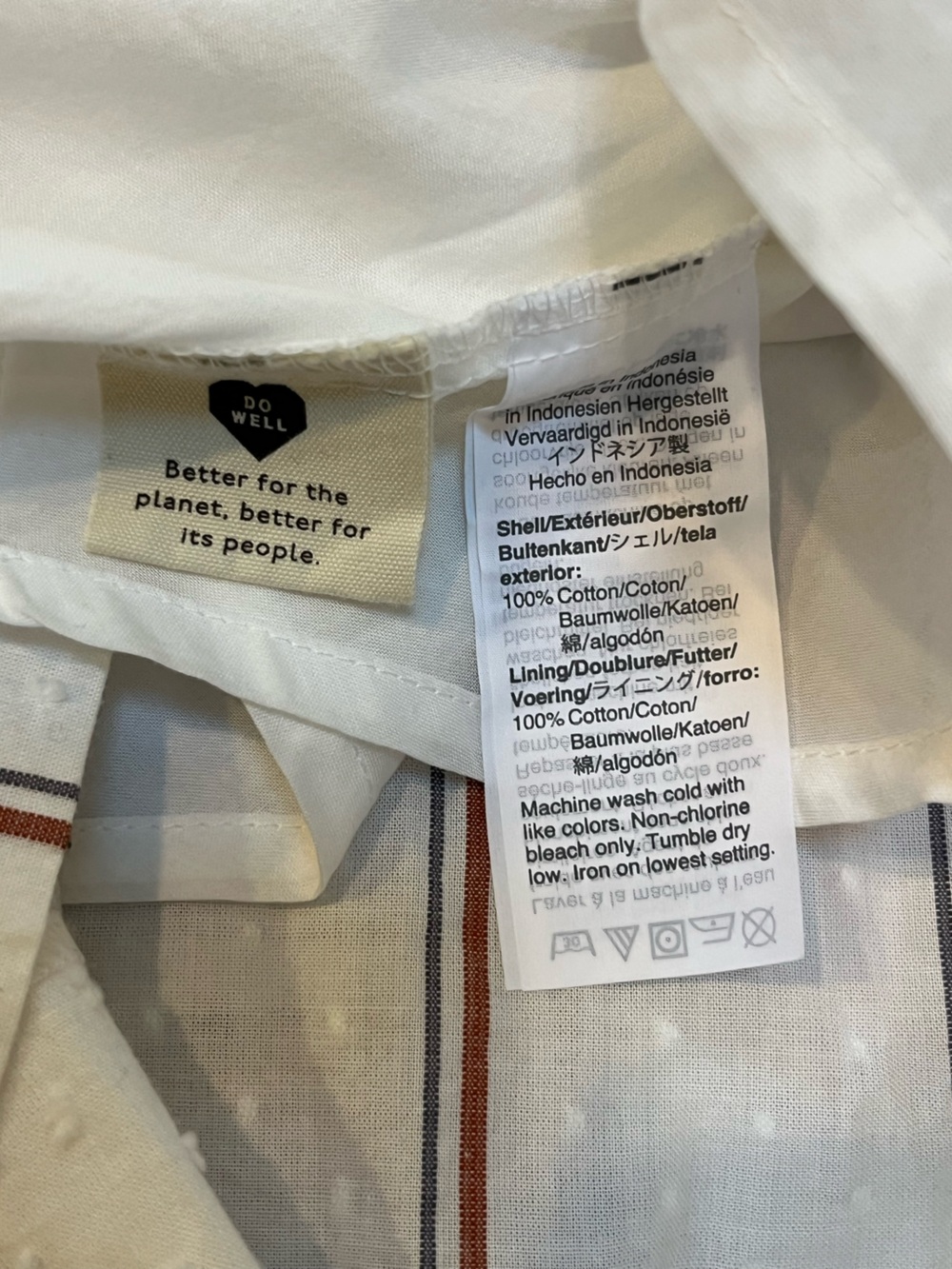 Madewell nwt cotton Stripe button up summer Shirt Dress fully lined XS - Picture 9 of 11